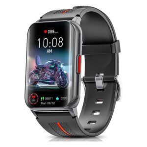 New Black & Red High-Quality Fitness Tracker Smart Watch ⌚️
